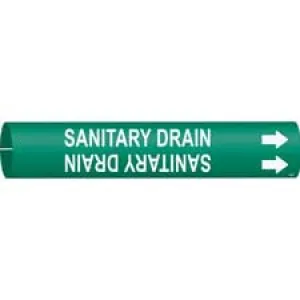 Brady SANITARY DRAIN Snap-On Pipe Marker|Buy Online