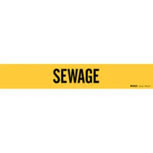 Brady SEWAGE Pipe Marker|Buy Online