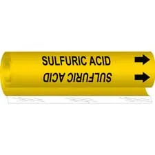 Brady SULFURIC ACID High Performance Pipe Marker|Buy Online
