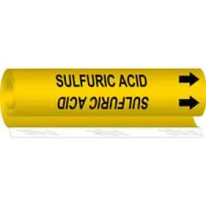 Brady SULFURIC ACID High Performance Pipe Marker|Buy Online
