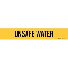 Brady UNSAFE WATER Pipe Marker|Buy Online