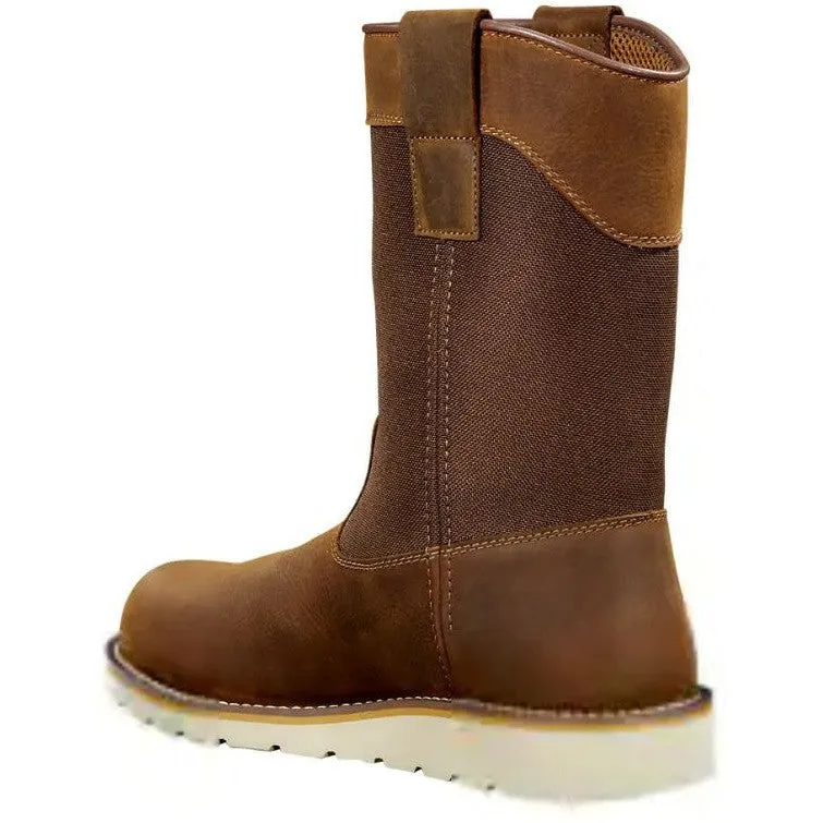 Carhartt Men's 10" Soft Toe WP Wedge Wellington Work Boot -Brown- FW1032-M
