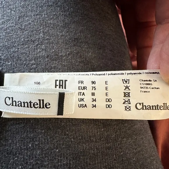 CHANTELLE MODERN C CHIC SEXY 3 PART UNDERWIRED BRA SKU: C18K10 011 BLACK 34DD