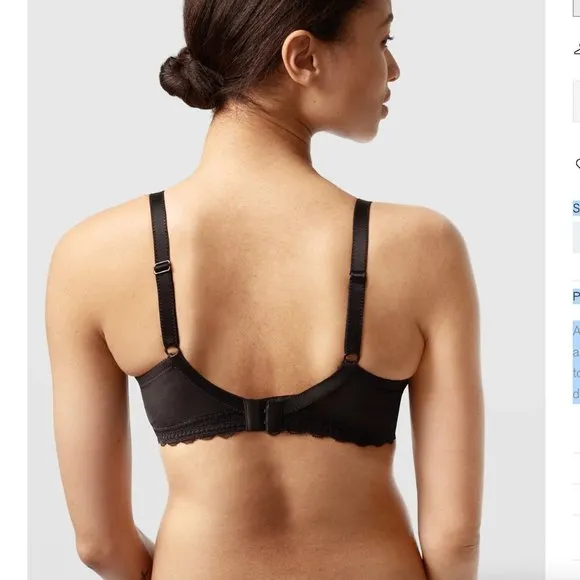 CHANTELLE MODERN C CHIC SEXY 3 PART UNDERWIRED BRA SKU: C18K10 011 BLACK 34DD