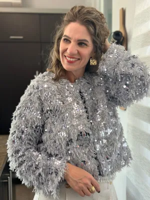 Chic Silver Coat