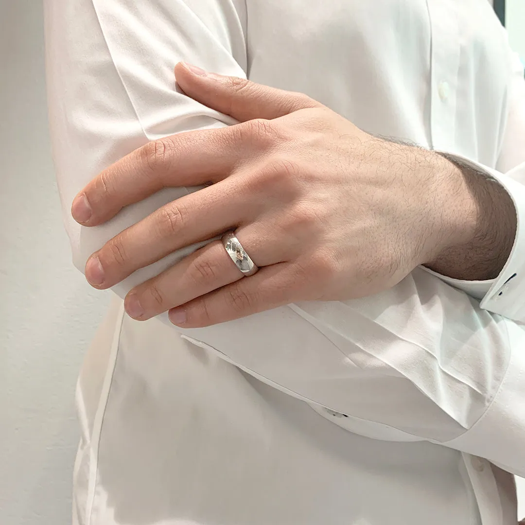 Comfort Fit Domed Wedding Band 7mm