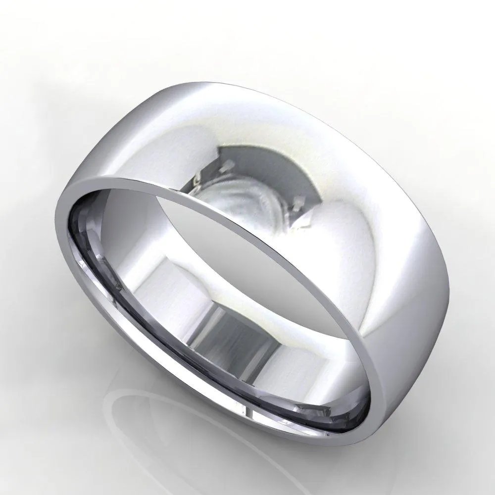 Comfort Fit Domed Wedding Band 7mm
