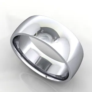 Comfort Fit Domed Wedding Band 7mm