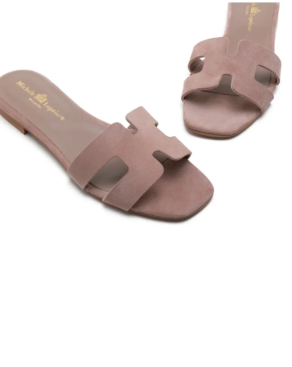 Creta H Slide - Suede Nude