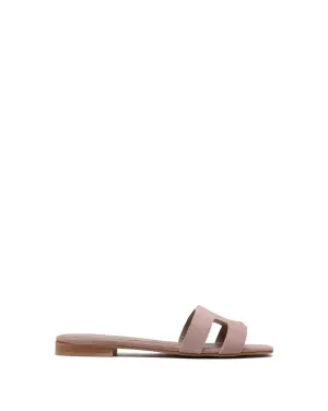 Creta H Slide - Suede Nude