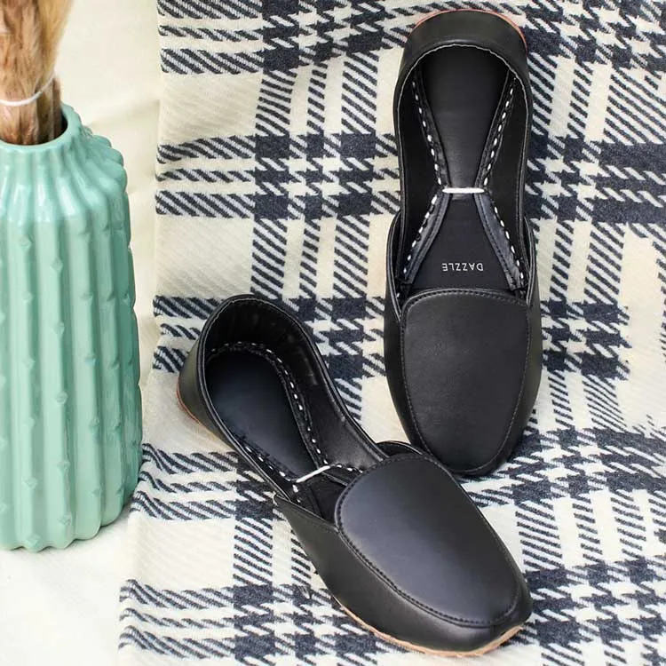 Dazzle By Sarah - Earthstep (Black) Flat