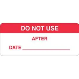 DO NOT USE AFTER DATE: Write-on Inspection Labels| Buy online