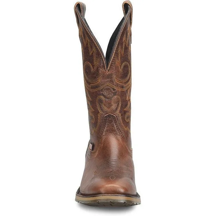 Double H Men's Brantley 12" Square Toe Roper Western Style Boot -Brown- DH4662
