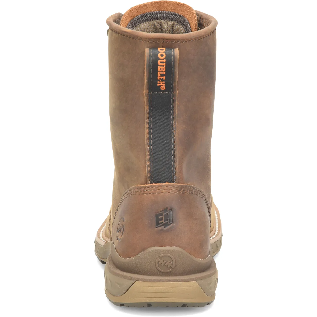 Double H Men's Phantom Rider Raid 8" Slip Resist U Toe Lacer Work Boot -Brown- DH5394