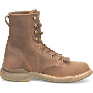 Double H Men's Phantom Rider Raid 8" Slip Resist U Toe Lacer Work Boot -Brown- DH5394