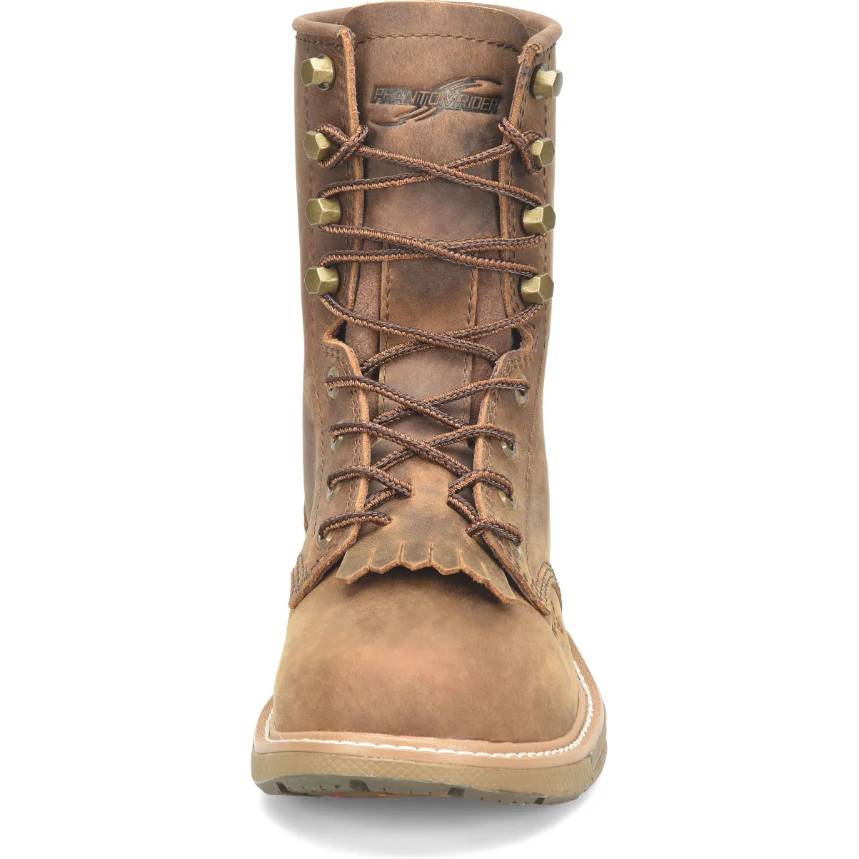 Double H Men's Phantom Rider Raid 8" Slip Resist U Toe Lacer Work Boot -Brown- DH5394