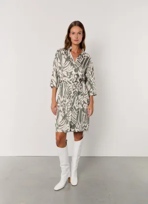 Dress | Satin Viscose Dessin | Maro | Butterfly