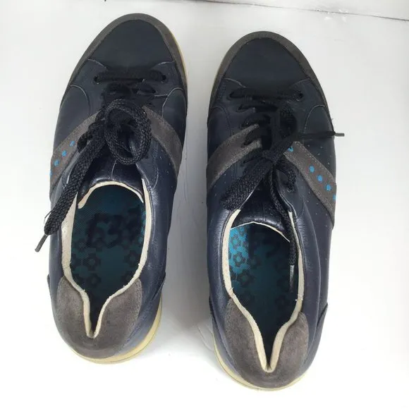 ECCO Leather Laced Sneakers Navy Size EU 43 / US 9/9.5