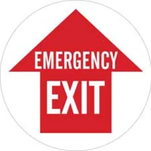 EMERGENCY EXIT Floor Sign/Buy online