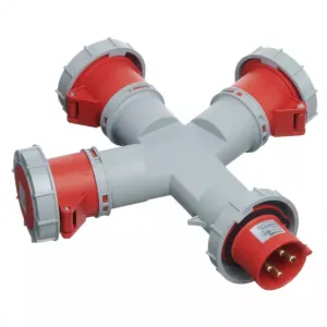 Europa ISPW3325N IP67 Three Outlet Splitter 400V 3P N E 32A 6H