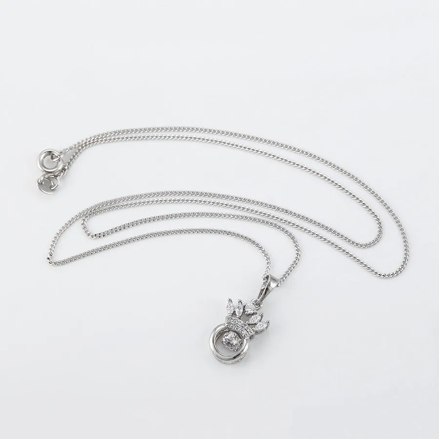 Fashion Cz Diamond Crown Necklace