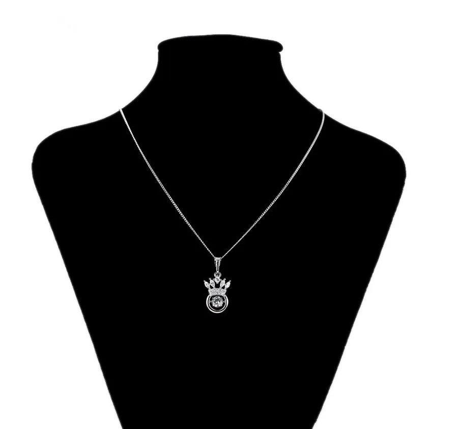 Fashion Cz Diamond Crown Necklace