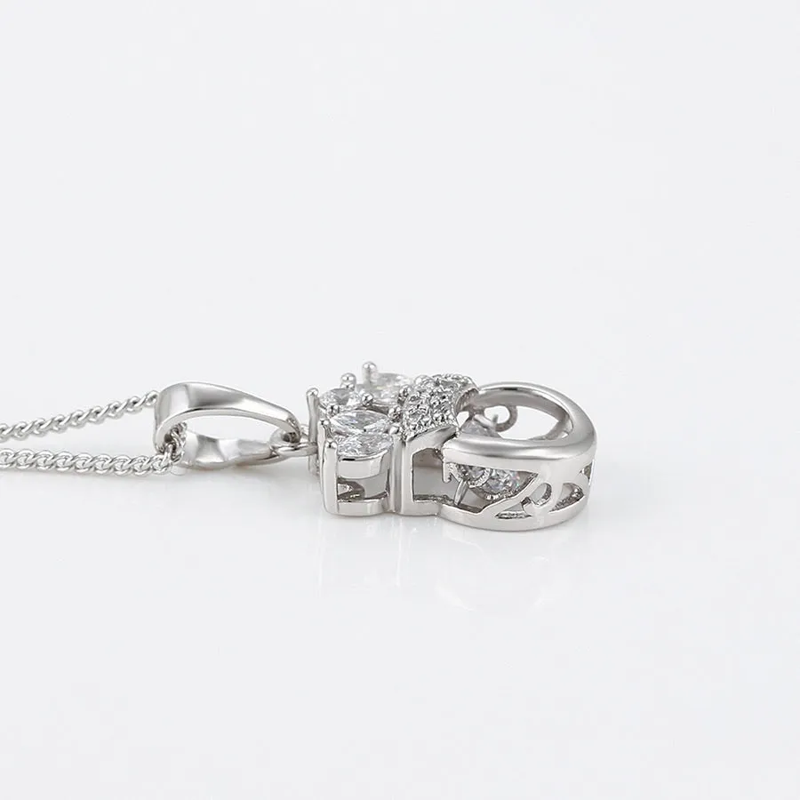 Fashion Cz Diamond Crown Necklace
