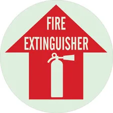 FIRE EXTINGUISHER BradyGlo Floor Sign/Buy online