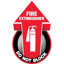 Fire Extinguisher Do Not Block 3D Floor Sign/Buy online