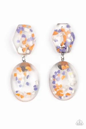 Flaky Fashion - Orange Post Earring
