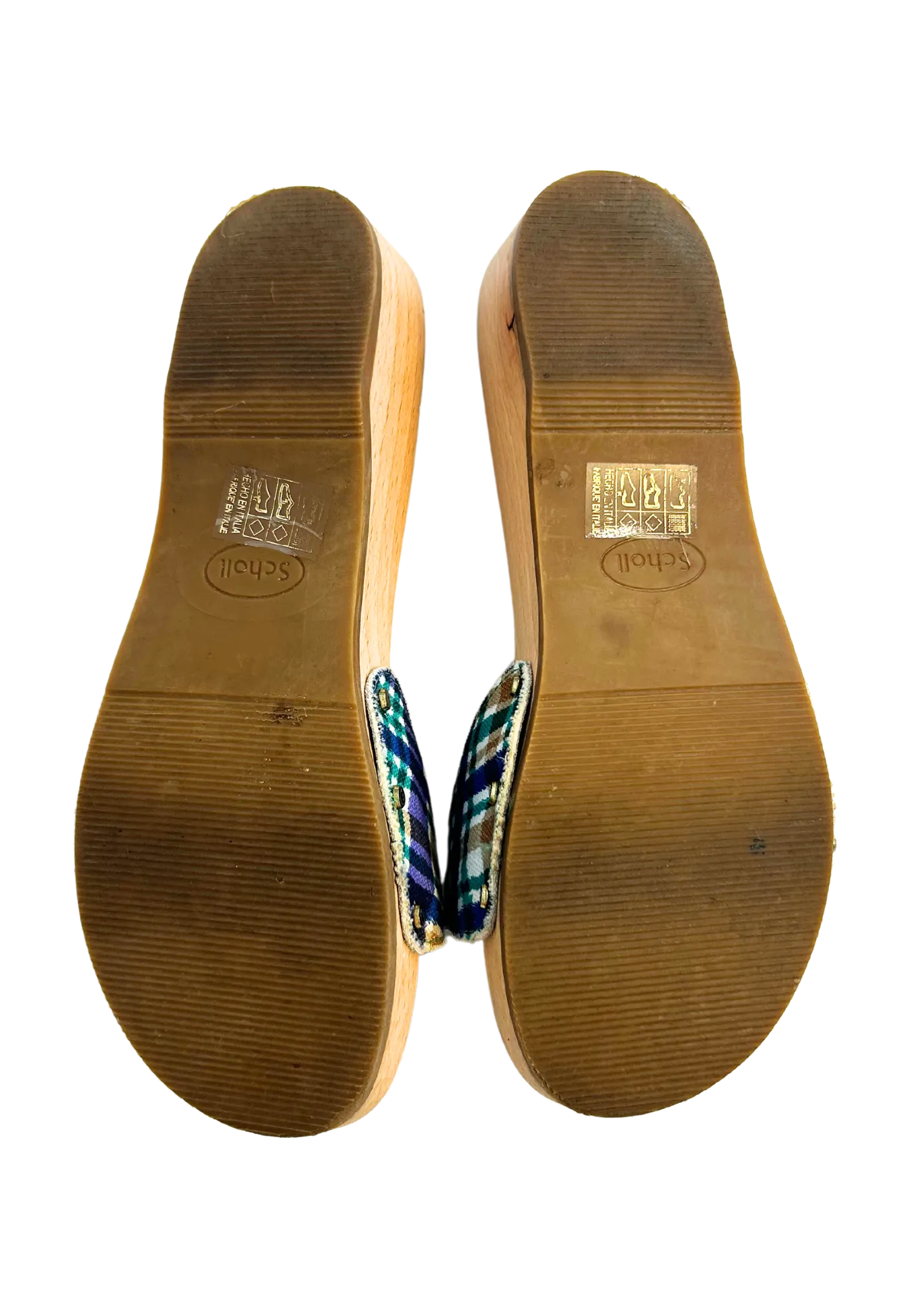 GANNI X SCHOLL (AS IS) Wooden Slides