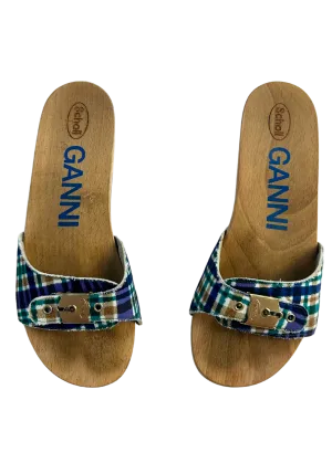 GANNI X SCHOLL (AS IS) Wooden Slides