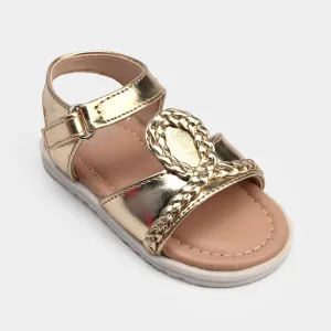 Girls Sandal 1336-Golden