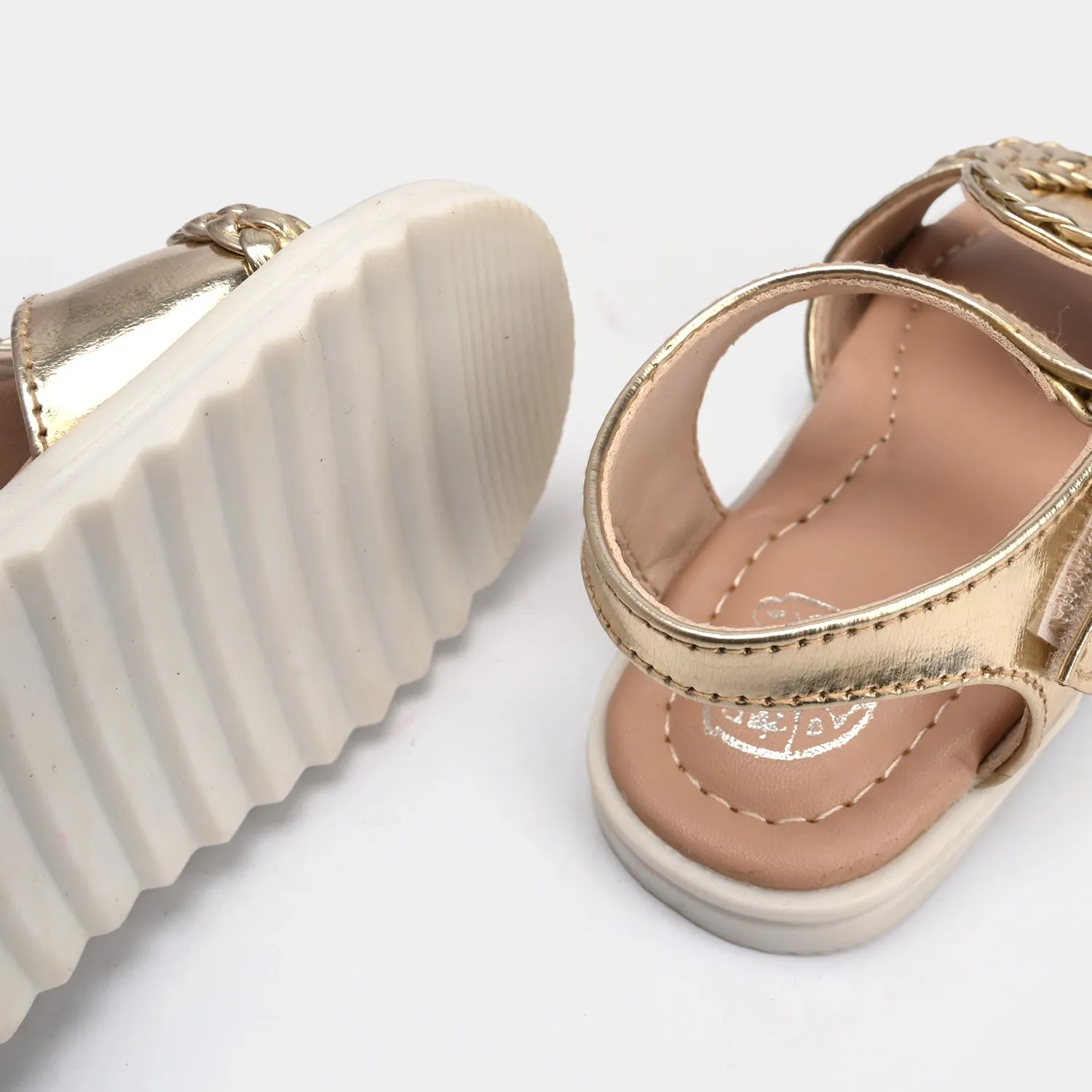 Girls Sandal 1336-Golden