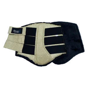 Glitter Sparkly Brushing Dressage Boots Golden Beige