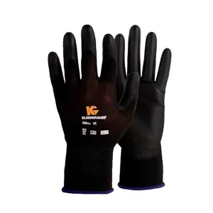 GUANTE JS G40 EN POLIURETANO NEGRO TALLA 7 CON TAG PAR KLEENGUARD