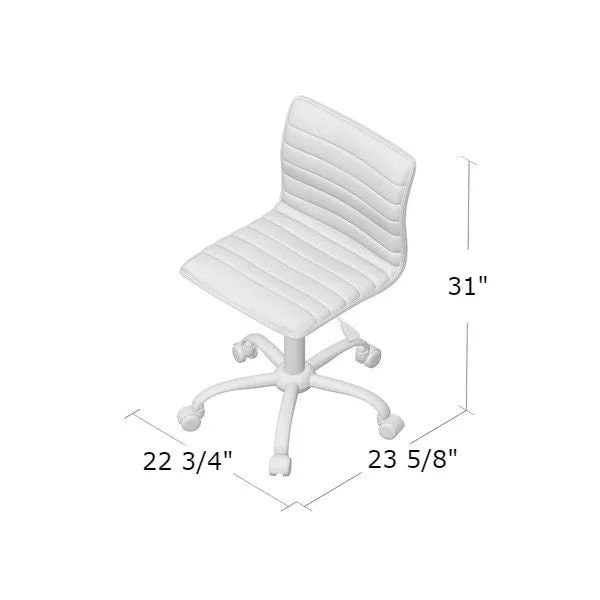 Heavy Duty Beige Channel-Tufted Conference Chair