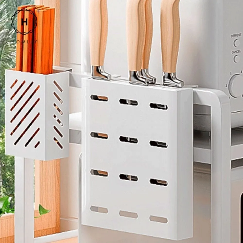 Homlly 2/3 Tier Expandable & Height Adjustable Microwave Kitchen Counter Rack