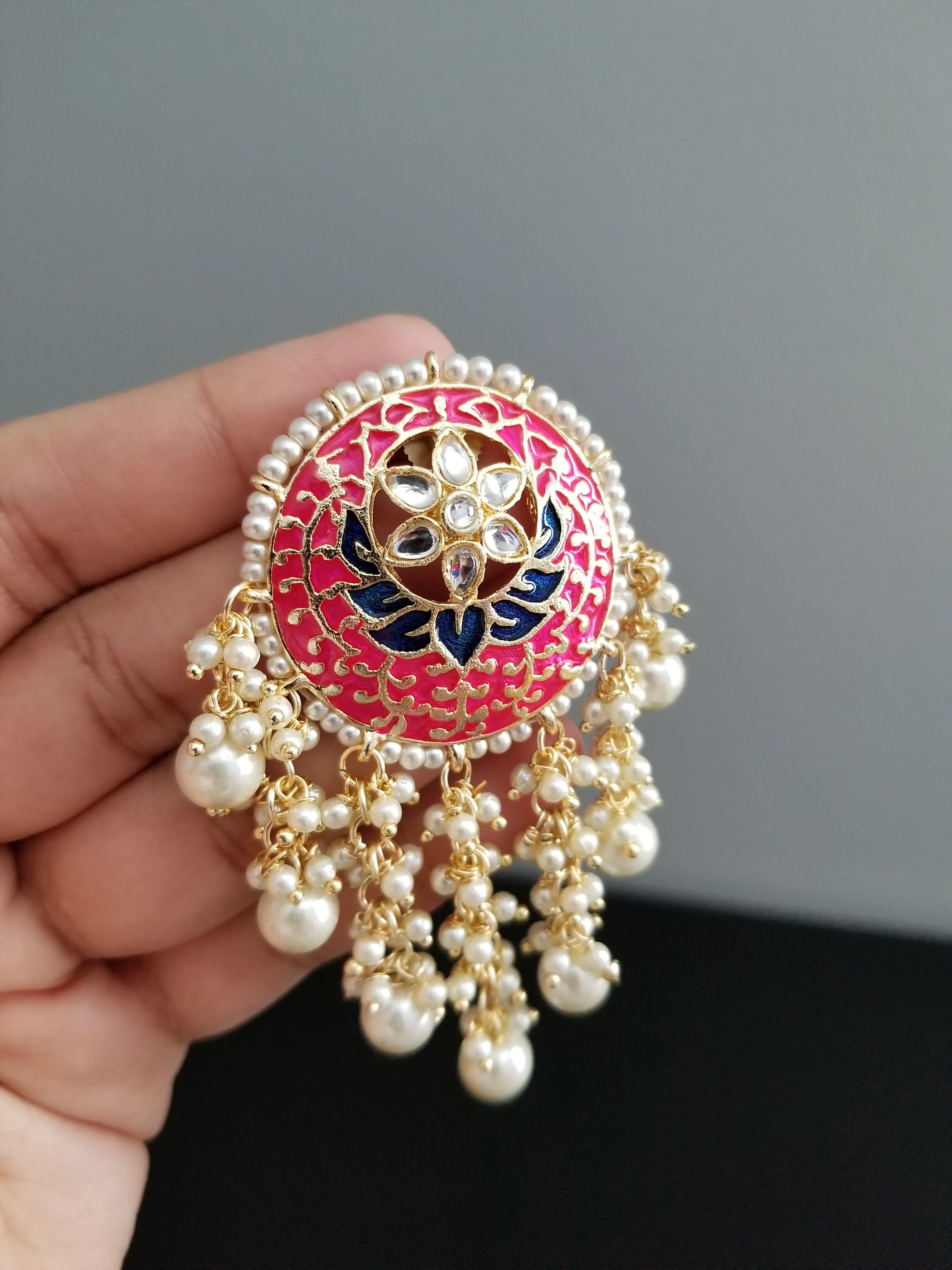 Indo Western Trendy Earring With Gold Plating