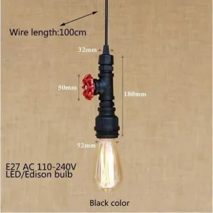 Industrial Water Pipe Pendant Lamp - 8 Designs
