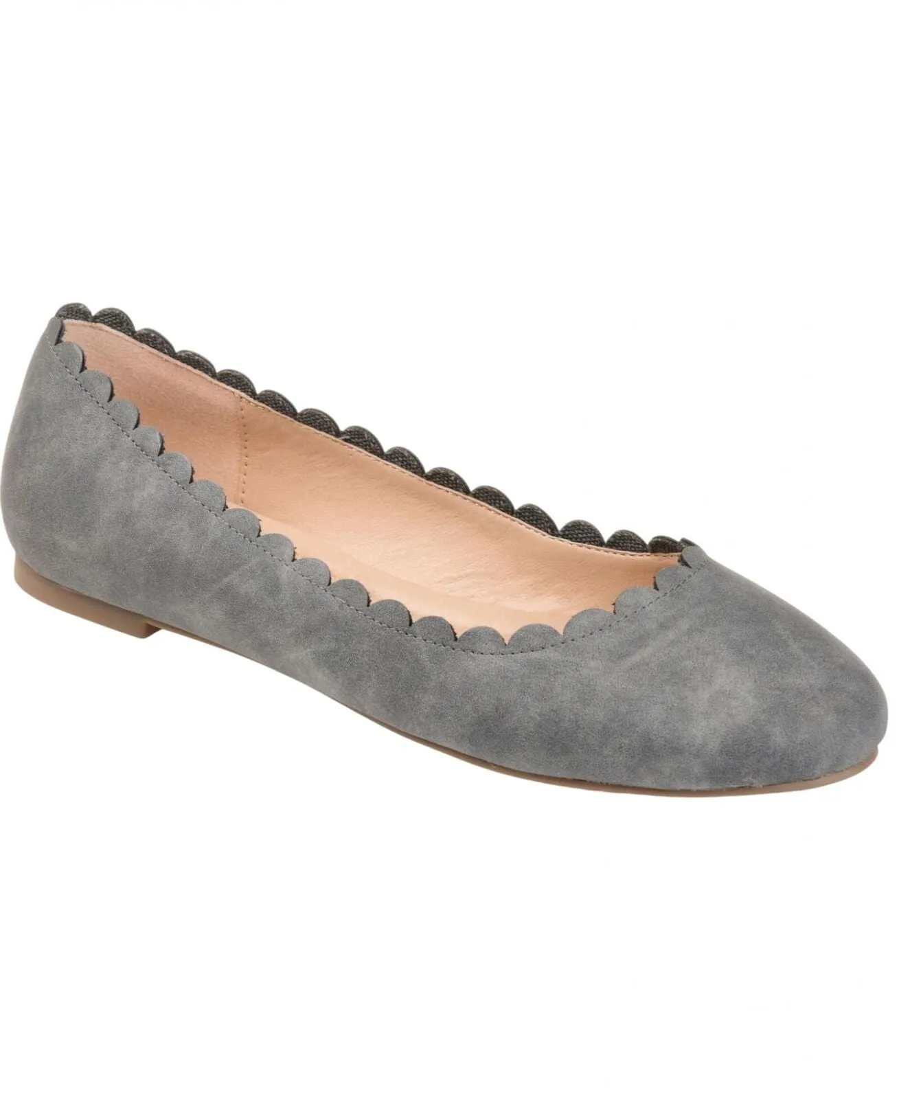 Journee Collection Netta Womens Pull On Flats NETTAGRAY Gray 12M