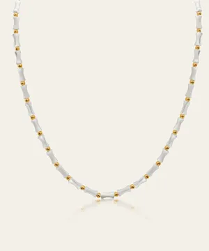 Kendall Pearl Bamboo Necklace