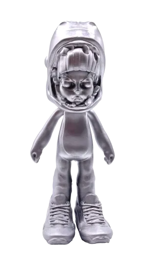 Kidzilla Figure - Silver