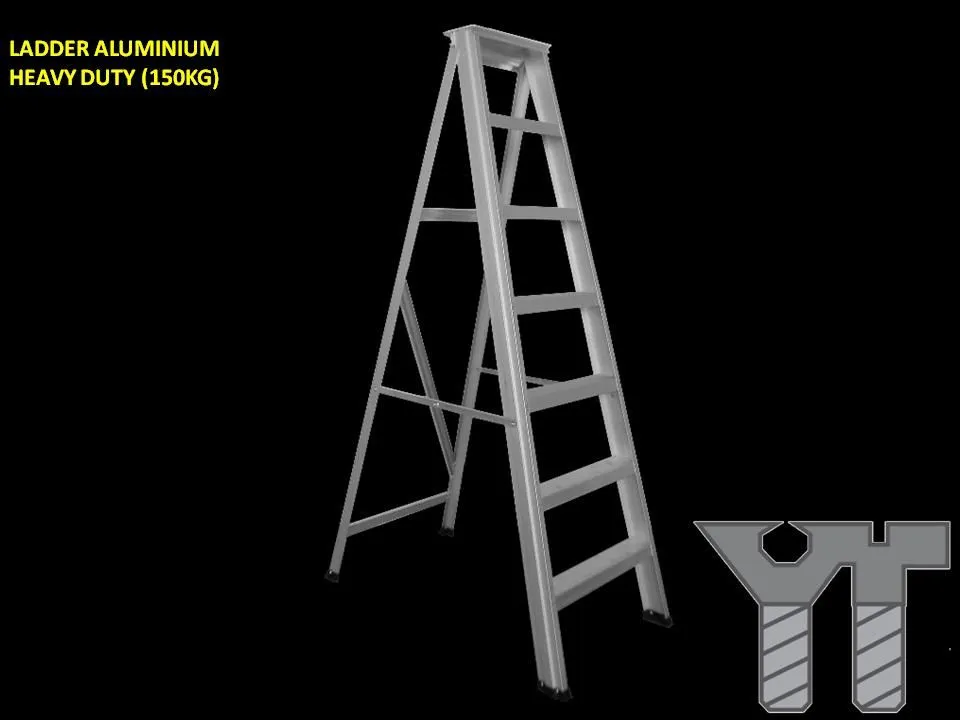 LADDER ALUMINIUM HEAVY DUTY 9 STEPS (150KG)