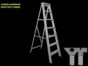 LADDER ALUMINIUM HEAVY DUTY 9 STEPS (150KG)