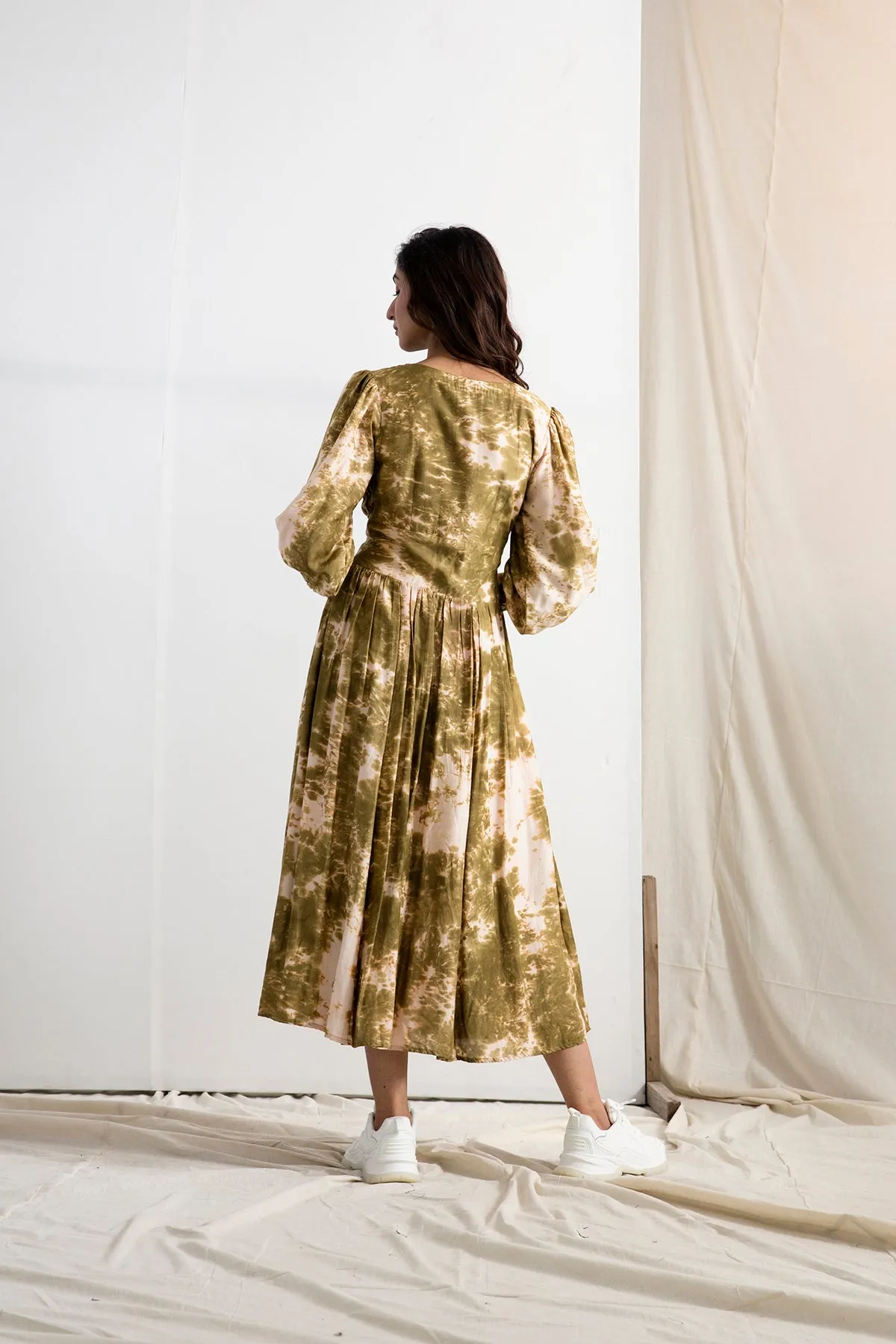 Lana - Tie & Dye Empire Dress