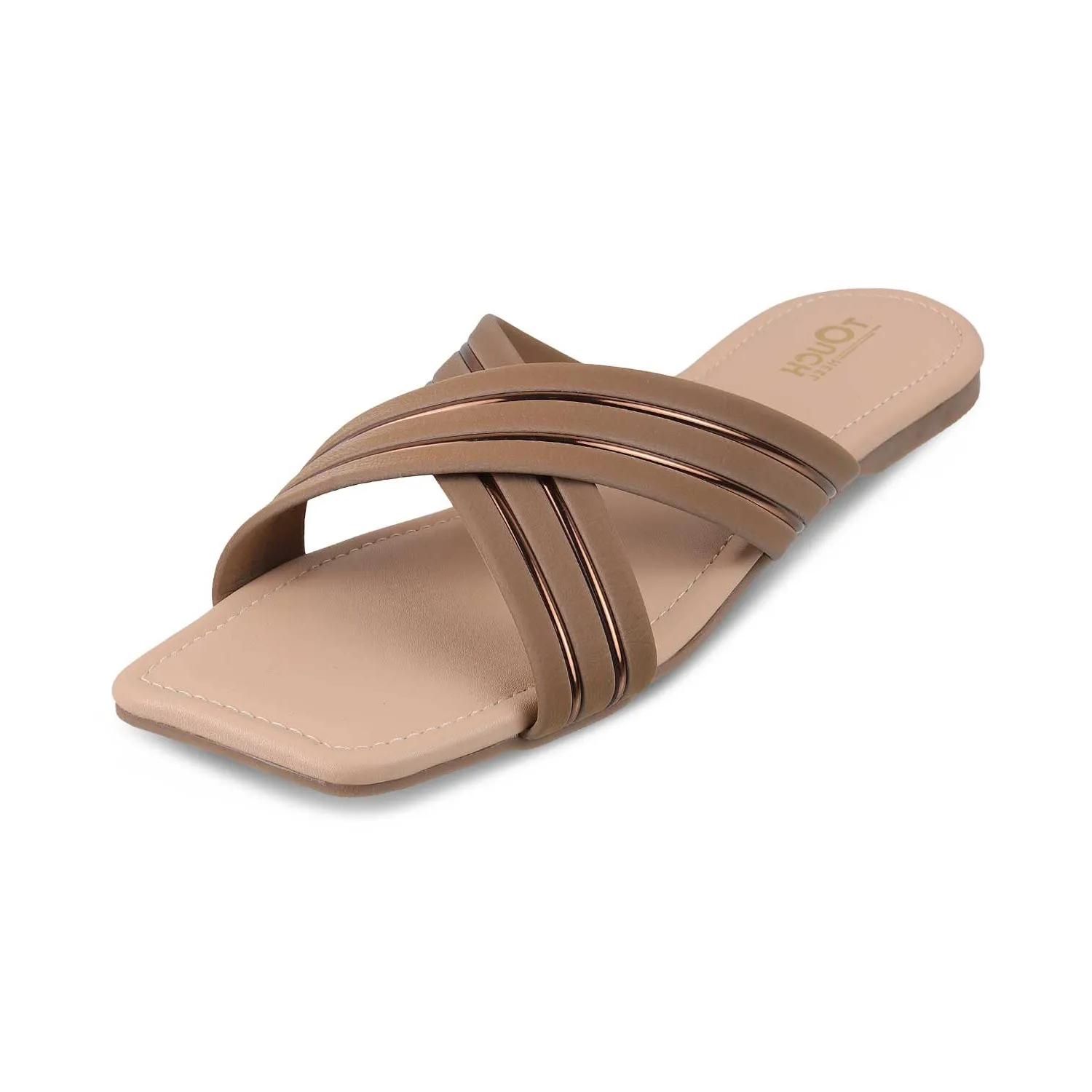 Leather Bow Tie Slip-On Flats