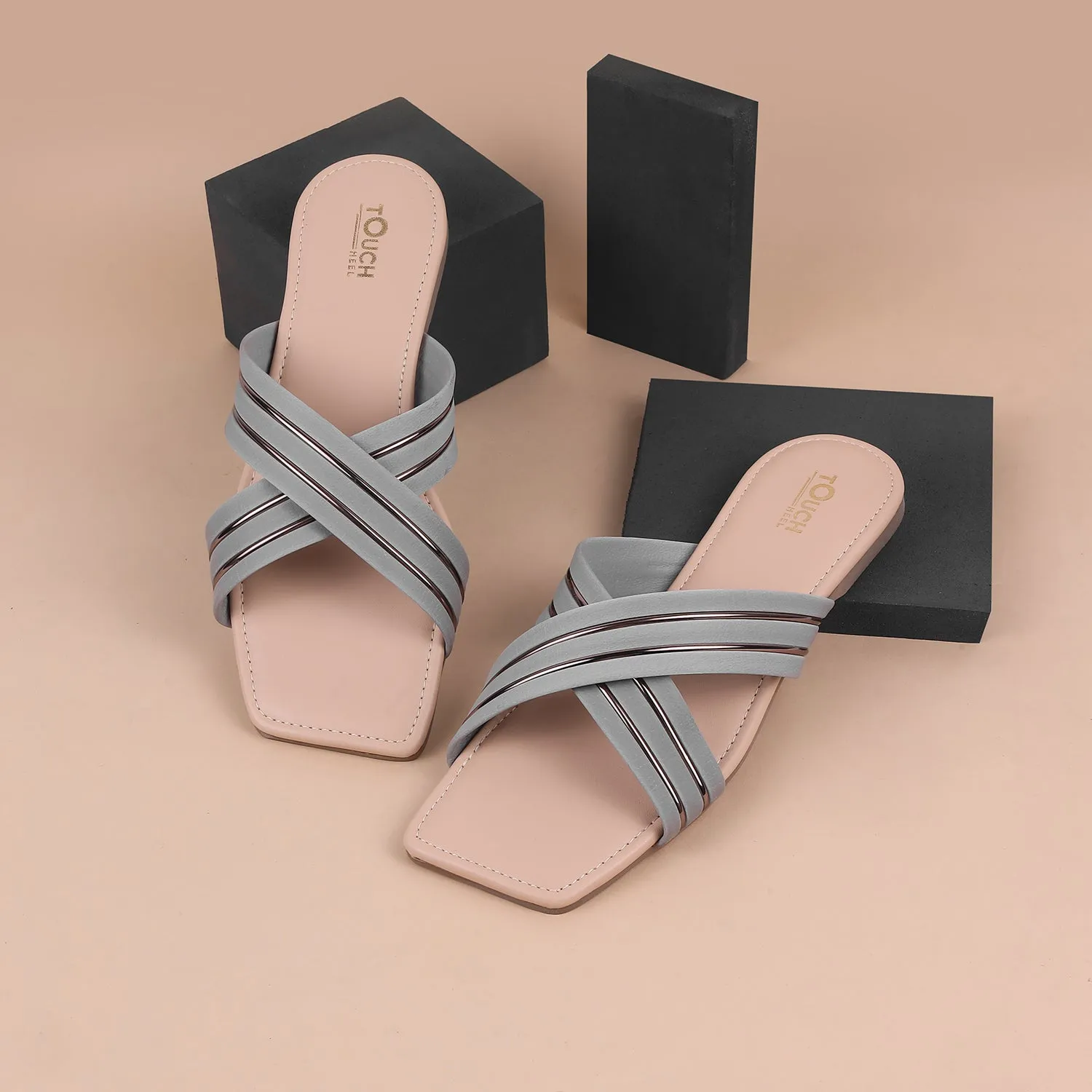 Leather Bow Tie Slip-On Flats