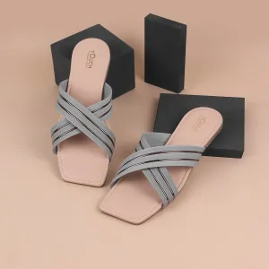 Leather Bow Tie Slip-On Flats