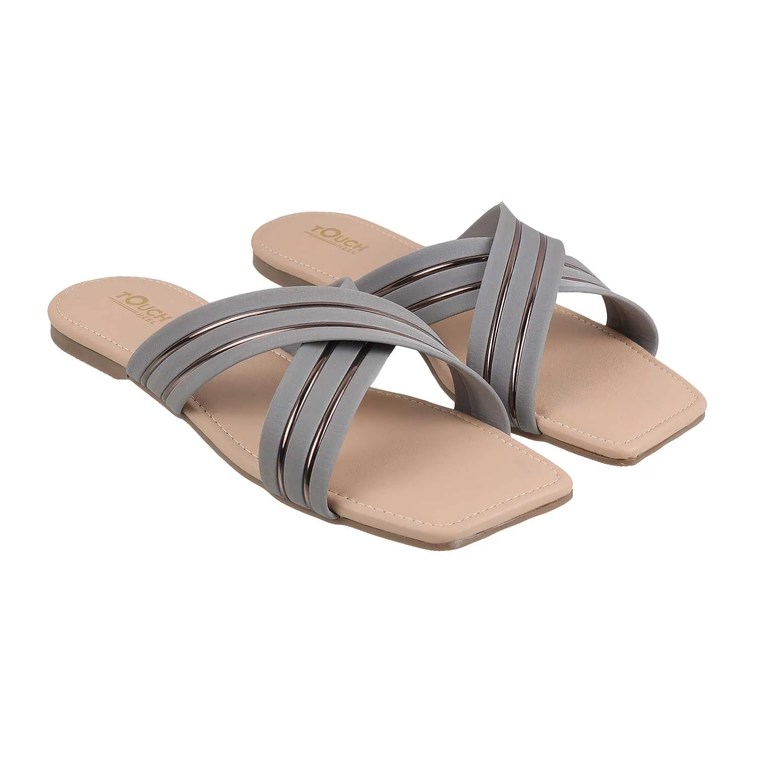 Leather Bow Tie Slip-On Flats